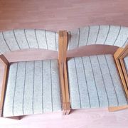 6 Danish Farstrup vintage chairs from the 1960s in solid beech.