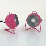 Paire de lampes de chevets ou murales roses, 1970