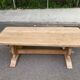 Renovated 19th century solid oak monastery dining table 200cm