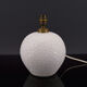 Pied de lampe en céramique blanche style Besnard, circa 1930