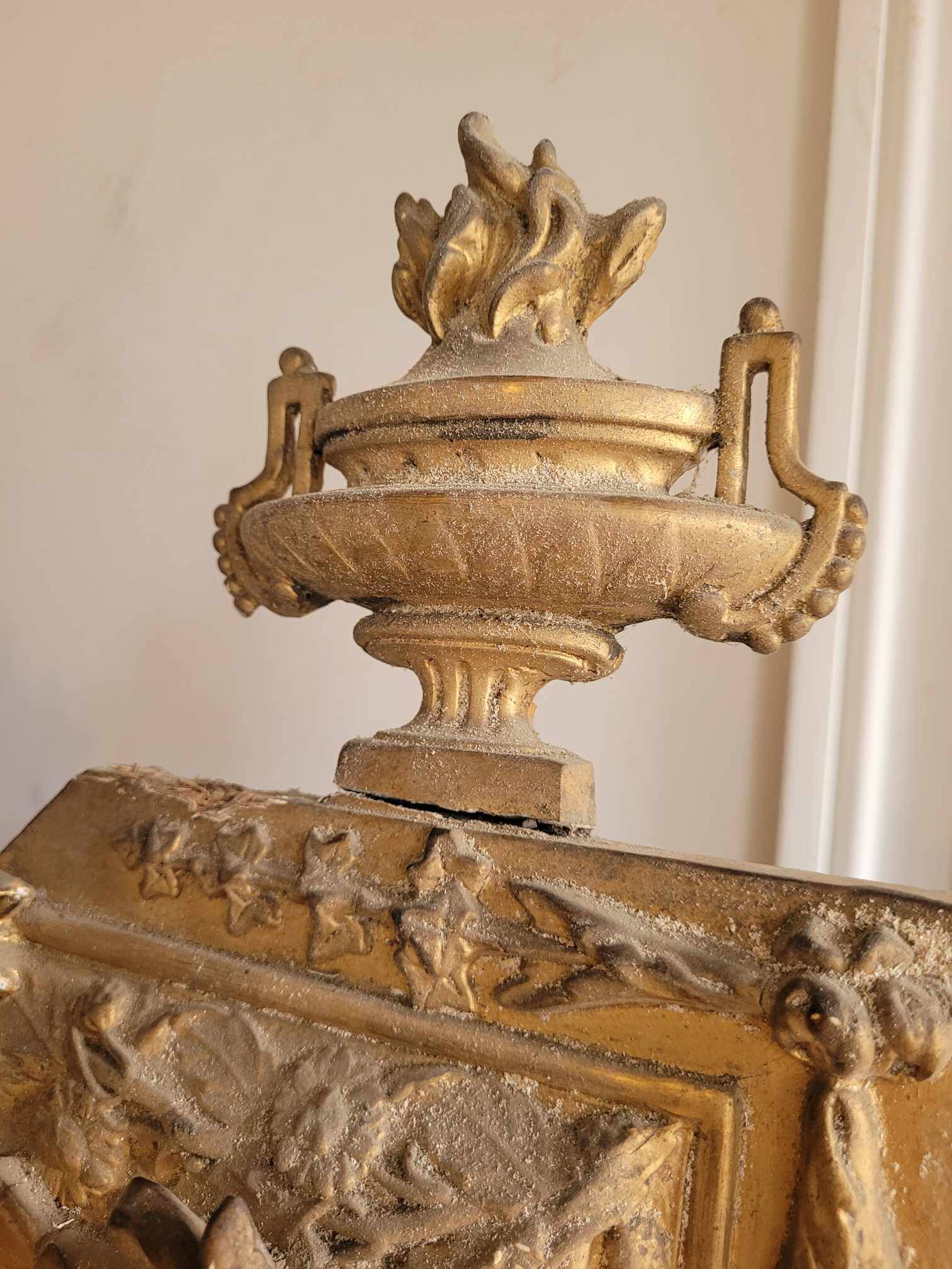 Antique mirror with glazing beads 165m/90cm