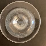 9 Riom blown and bubbled foot glasses