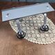 Grey Space Age wall coat rack with 4 chrome ball hooks vintage