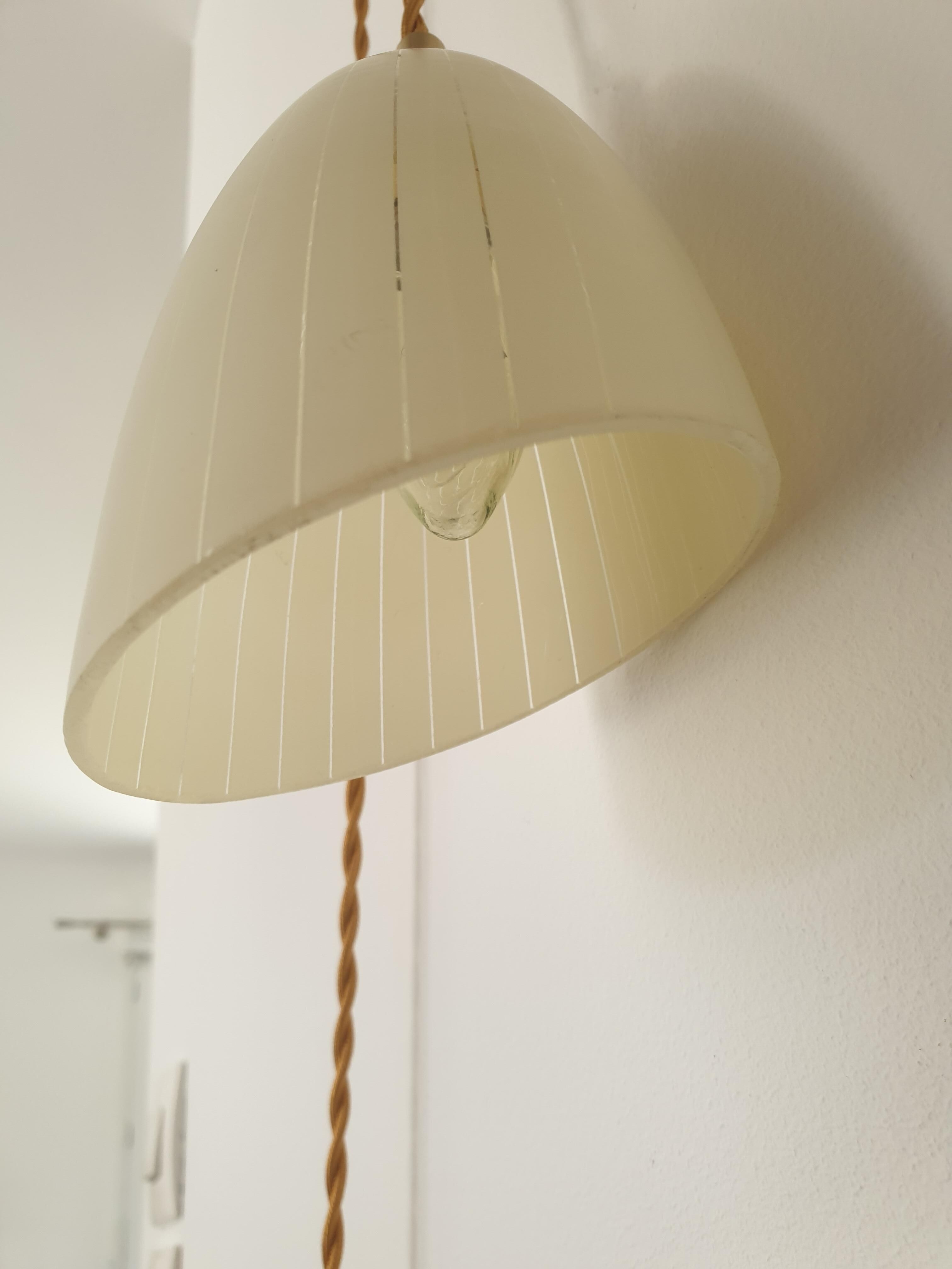 Glass hand lamp 1960