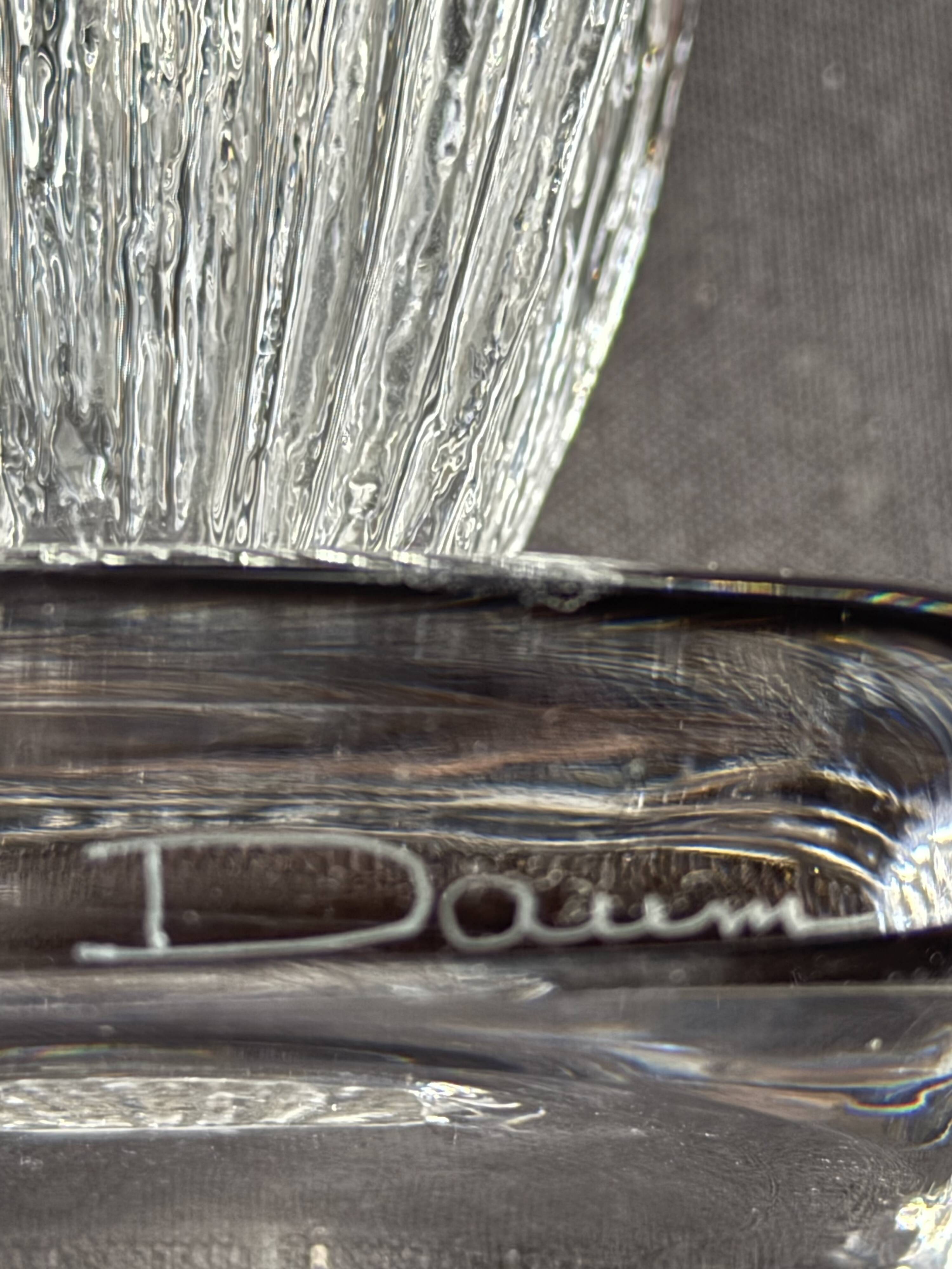 Daum crystal lamp – mid 20th century – Entirely original