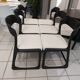 Suite of 6 chairs Sleigh Baumann vintage 1970s