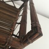 Old openwork bamboo basket