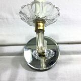 Pair of glass and mirror sconces