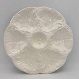 GIEN white earthenware oyster plates, 1960s