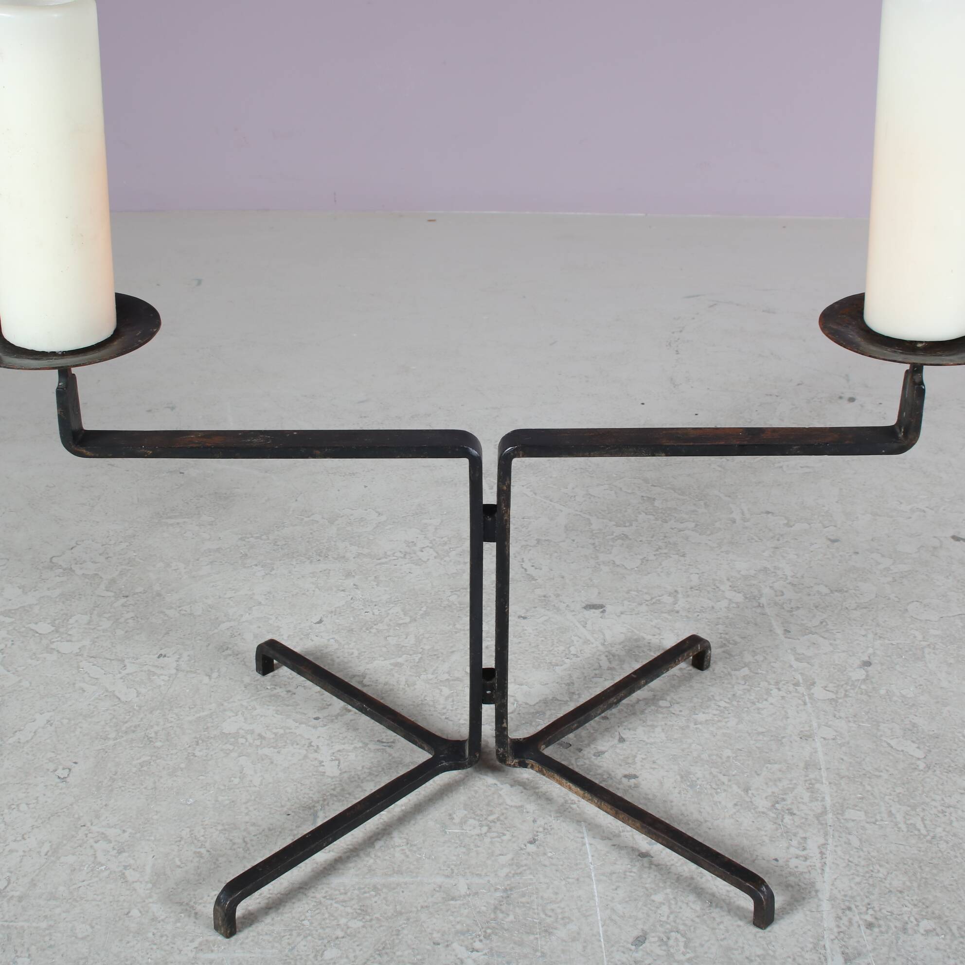 1950s Large brutalist candle holder from the Netherlands