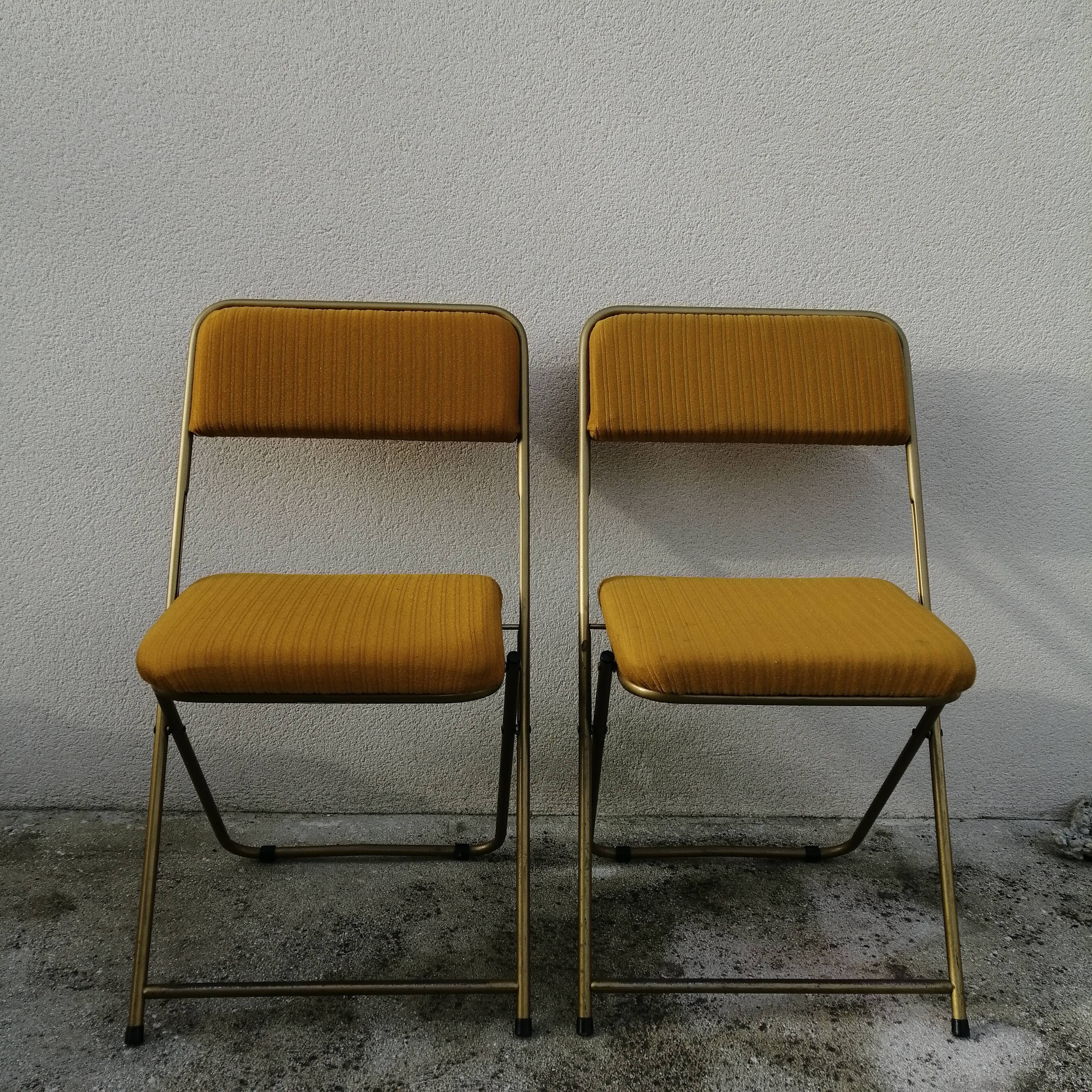Pair of folding chairs "Lafuma"