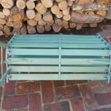 Set of 2 garden benches, for children in cast iron and wood