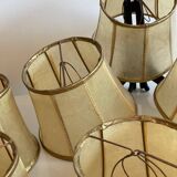 7 leather lampshades, 1960-1970