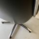 Black leather office chair and armrest by Charles Pollock for Knoll International