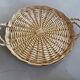 Set of 2 wicker trays