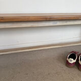 Vintage solid wood farmhouse bench