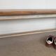 Vintage solid wood farmhouse bench