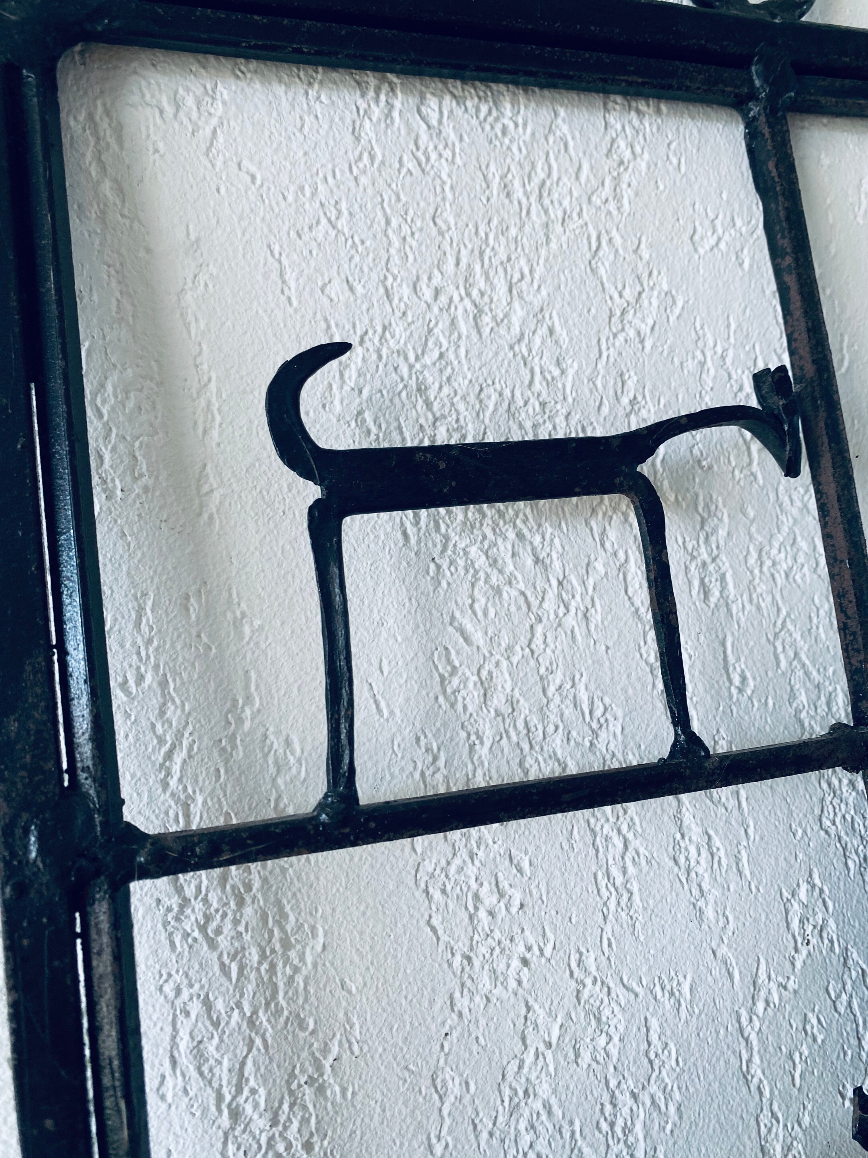 Mirror in ironwork of art