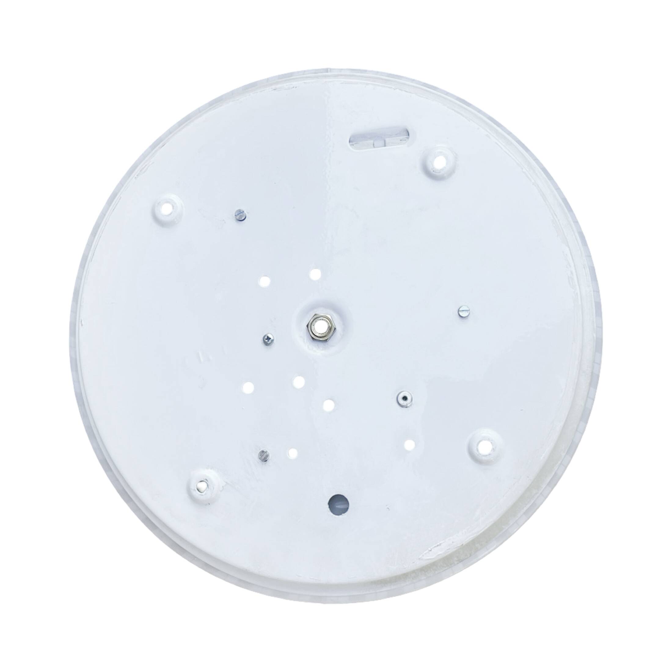 Italian modern ceiling lamp with plexiglass shade, Italy, 1970s/1980s.