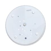 Italian modern ceiling lamp with plexiglass shade, Italy, 1970s/1980s.