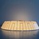 Recessed ceiling light Cocoon by GOLDkanT, 1960s, Germany.