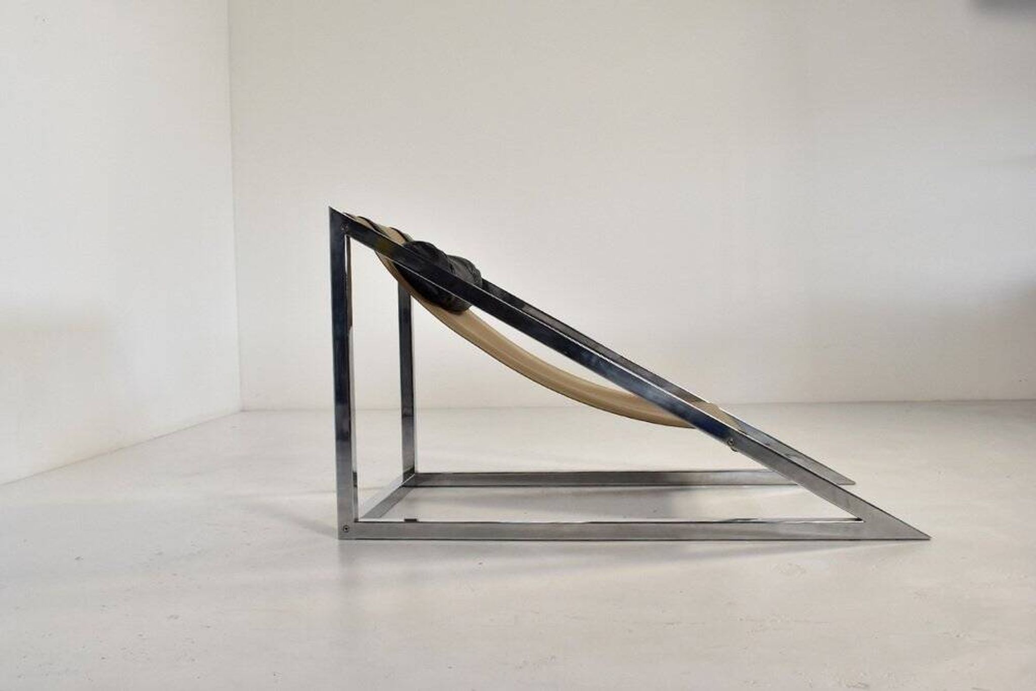 Italian Mies Lounge Chair by Archizoom for Poltronova, 1960s