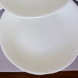 4 vintage porcelain flat plates