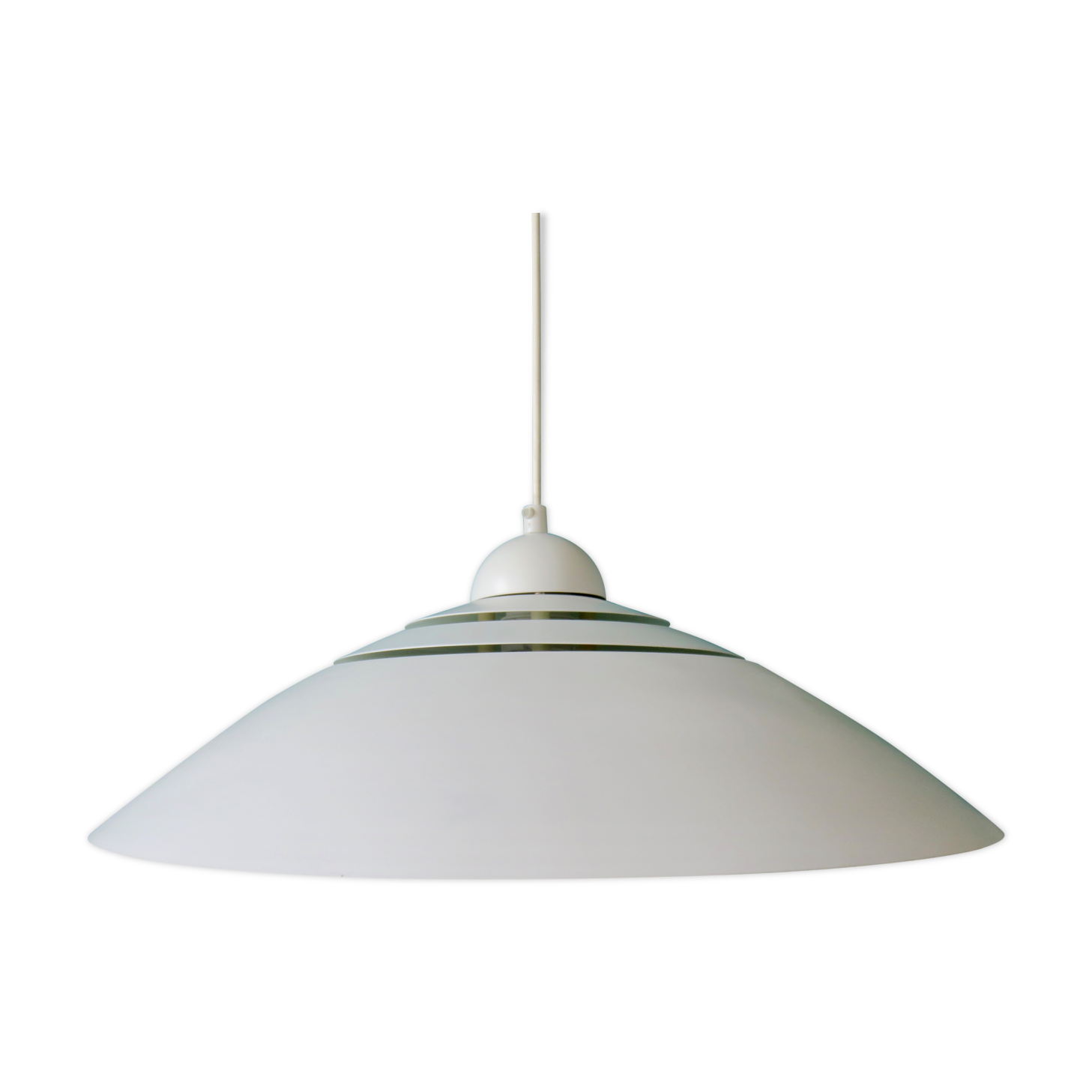 Suspension blanche "Danalight" Danemark 1975