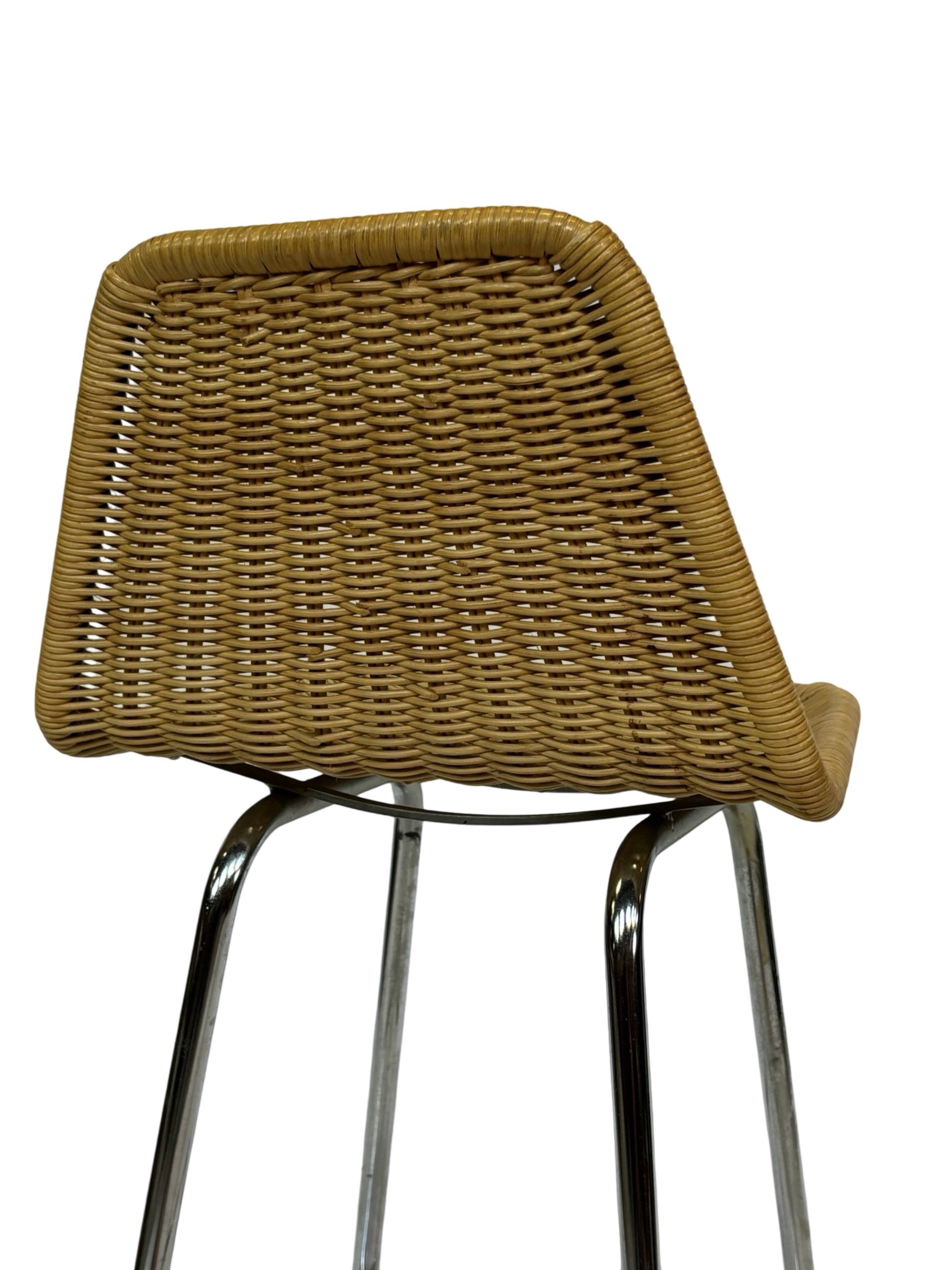 Vintage stool barstool Dirk van Sliedregt Rohe Noordwolde 1960 Netherlands