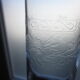 8 champagne flutes in crystal engraved in relief model Matignon