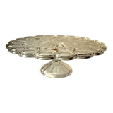 Lead crystal glass cake plate on foot by Nachtmann - Vintage