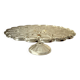 Lead crystal glass cake plate on foot by Nachtmann - Vintage