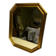 Miroir doré octogonal