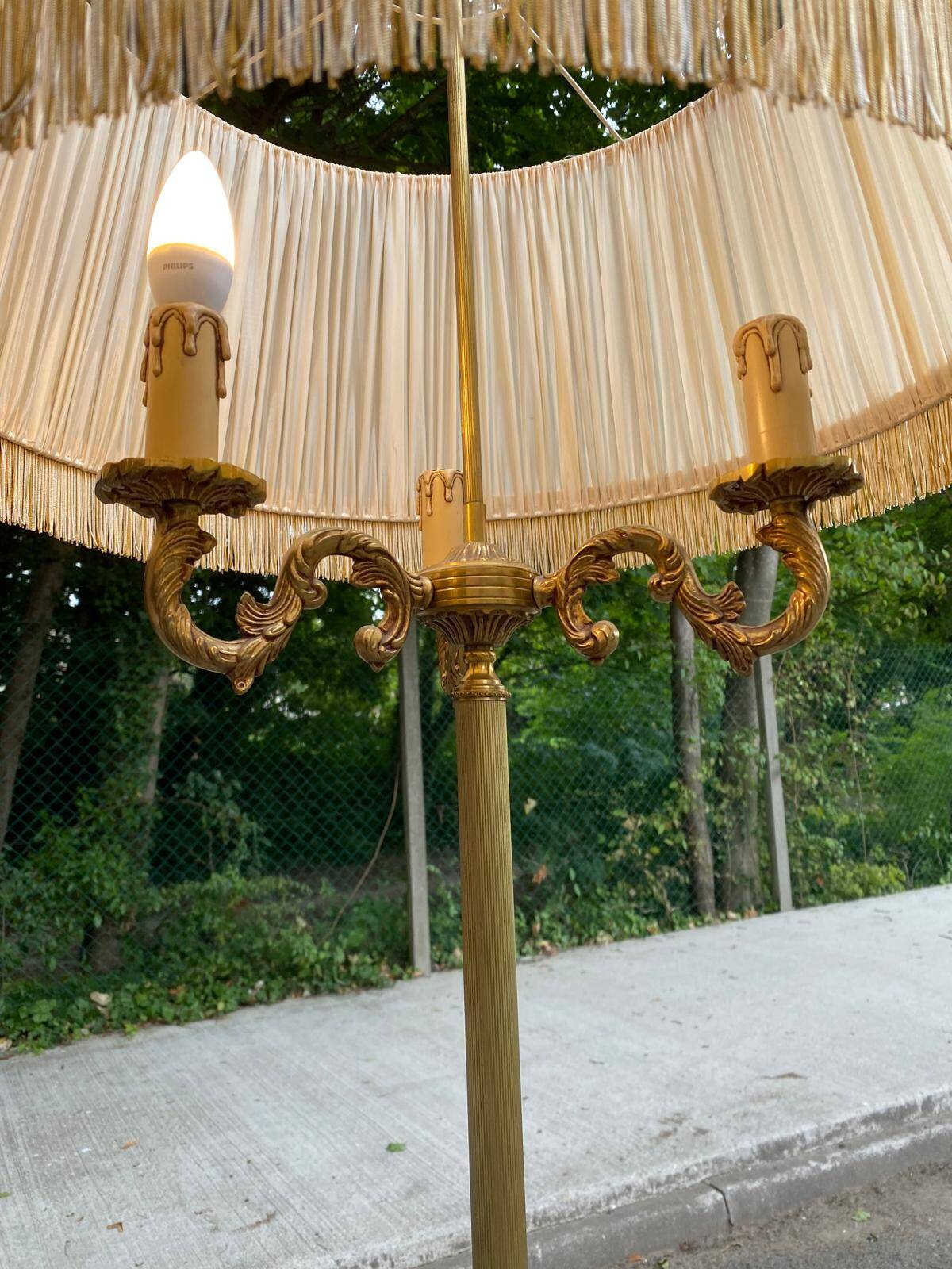 170cm tripod gold brass floor lamp