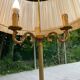 Lampadaire en laiton doré tripode 170cm