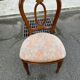 4 chaises louis Philippe bois massif et tissu fleurs