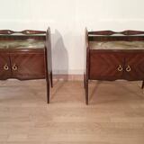 1950s Rosewood Nightstands, Mid Century Designer Nightstand