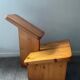 Vintage ergonomic chair in solid pine