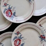 6 vintage dinner plates – Nimy Pottery