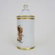 Old apothecary pot, pharmacy pot in snake porcelain, hand painted. Year 60