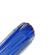 Vase, mid-century modern, blue glass, by J. Hospodka, Czechoslovakia, 1960s.