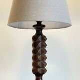 Charles Dudouyt style wooden lamp
