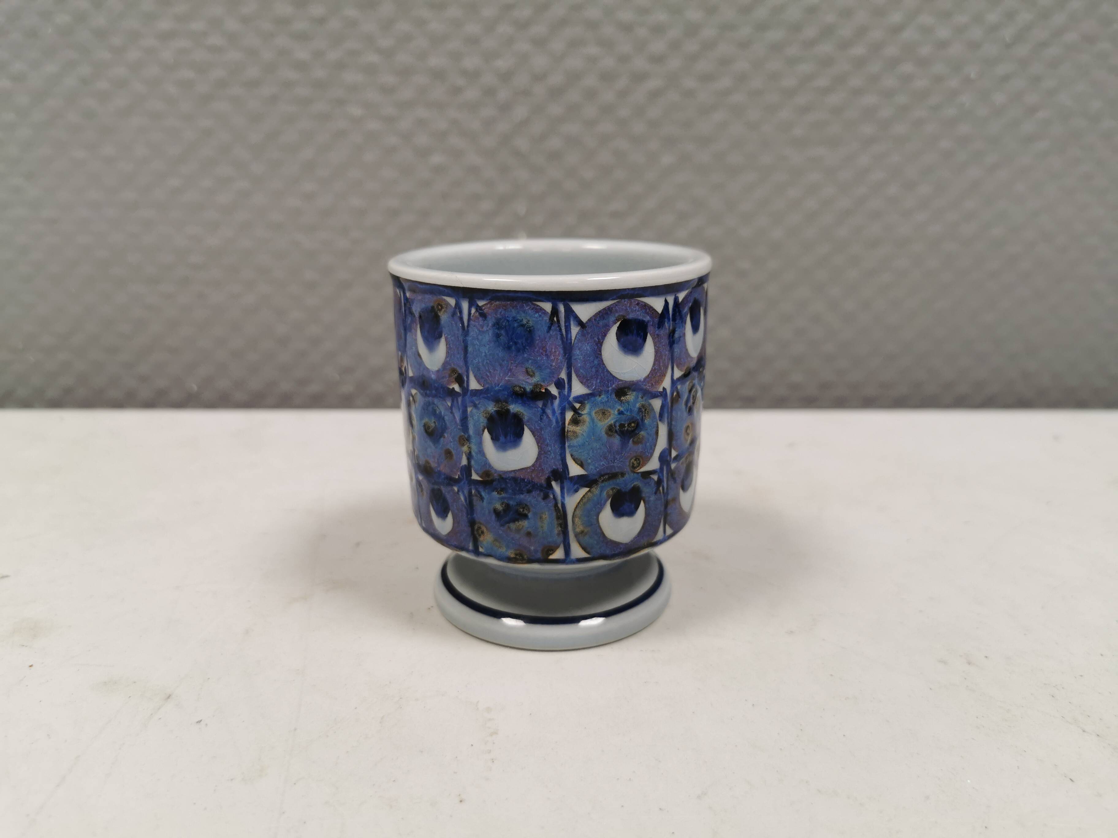 Decorated mug for Danish Aluminia 1950-60s