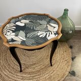 Classic style coffee table restyled black and jungle