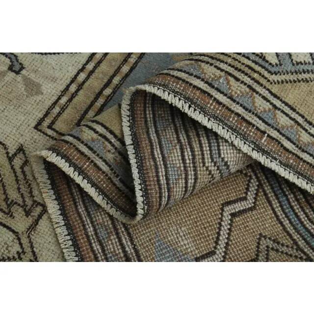 1970s Vintage Turkish Handmade Wool & Cotton Orange Area Rug 154x230