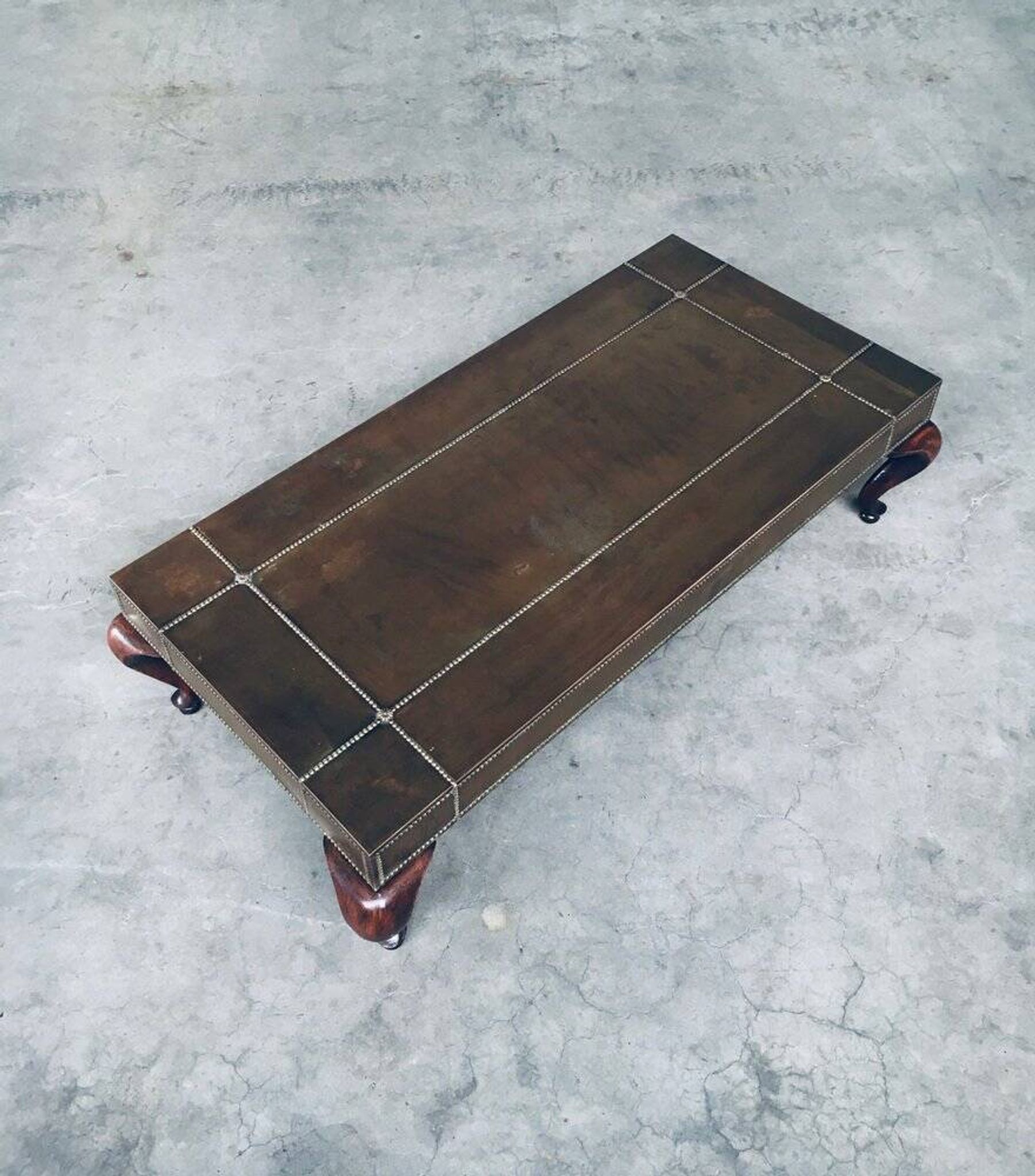 Brass Coffee Table, France, 1960s