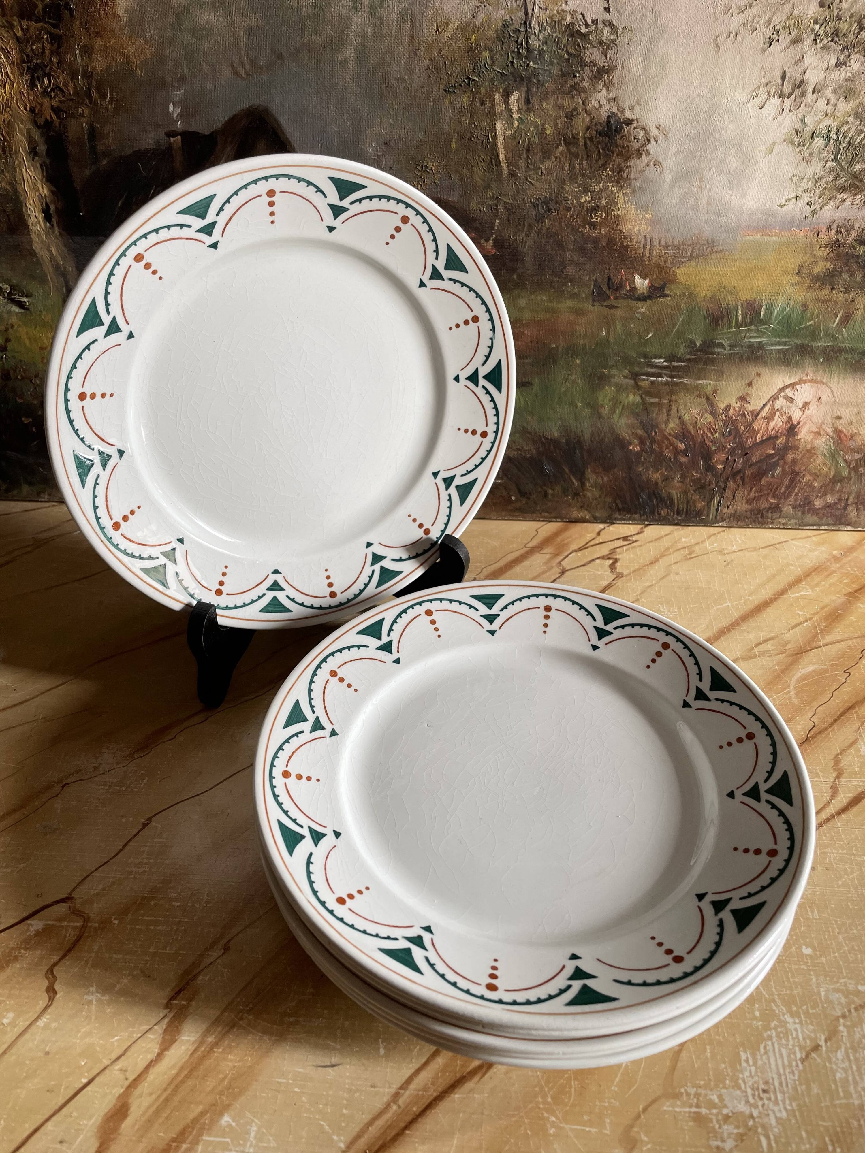 Assiettes à dessert « Succao » K&G  Luneville