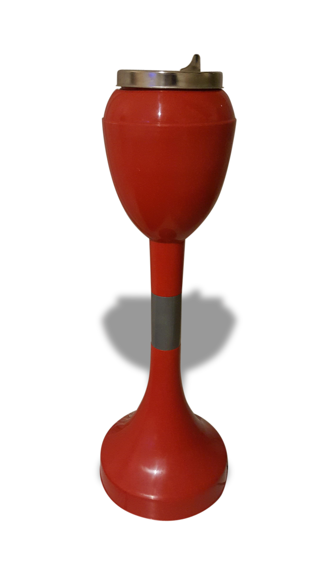 Cendrier pied tulipe rouge