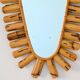 Freeform bamboo mirror 1960s