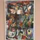 Original Swedish Oil on Canvas – “Abstract Composition” by Valter Gibson – Dated 1965 – Vintage & Framed